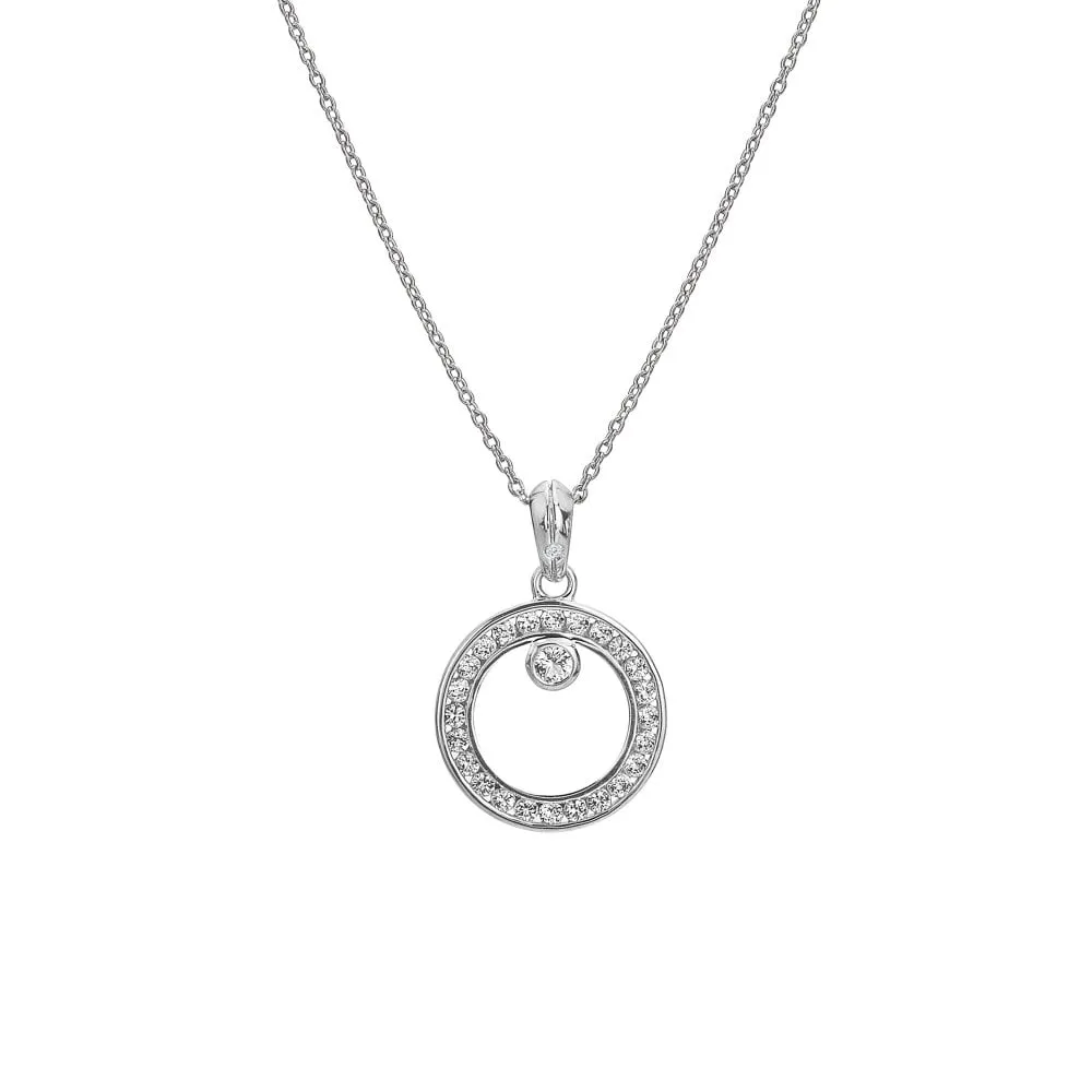Hot Diamonds Sterling Silver White Topaz Orbit Necklace sold by C.W. Sellors product image thumbnail 2