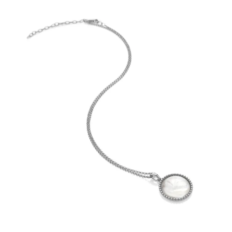 Hot Diamonds Sterling Silver Mother Of Pearl Circle Necklace sold by C.W. Sellors