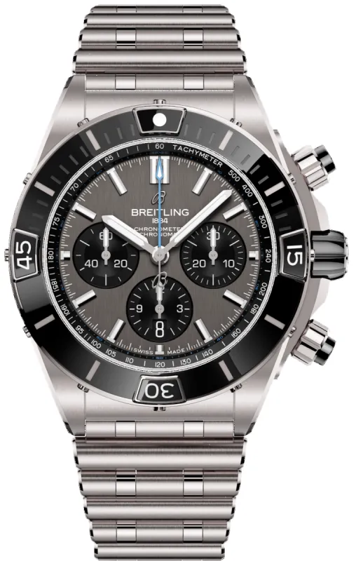 Breitling Super Chronomat Titanium B01 44 Bracelet Watch made by Breitling