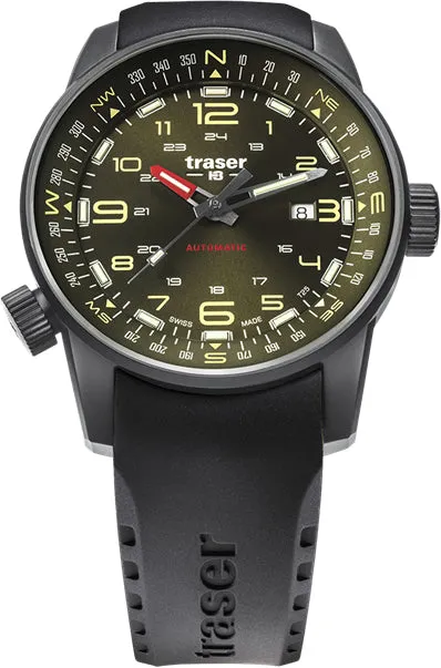 Traser H3 P68 Pathfinder Automatic Green Watch sold by C.W. Sellors
