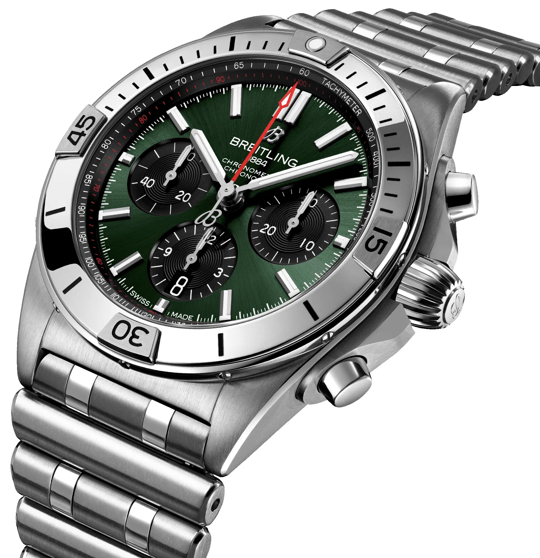 Breitling Chronomat B01 42 Green Watch sold by C.W. Sellors product image thumbnail 2