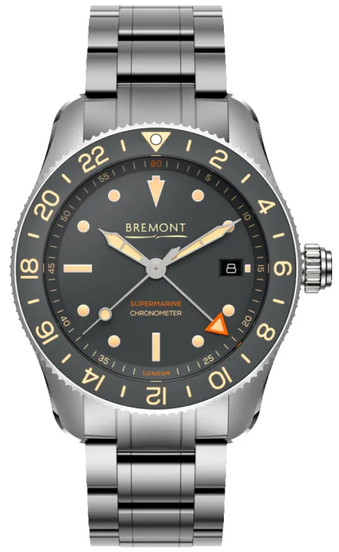 Bremont Supermarine S302 GMT Ocean Bracelet Limited Edition Watch made by Bremont