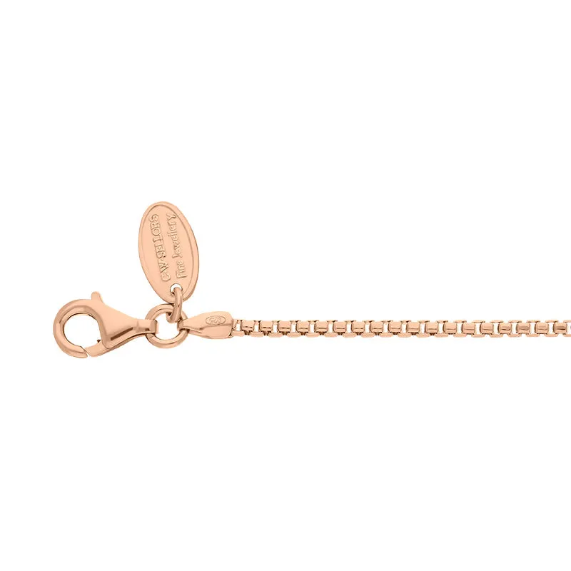 Rose Gold Plated Sterling Silver 18 Inch Box Chain sold by C.W. Sellors product image thumbnail 2
