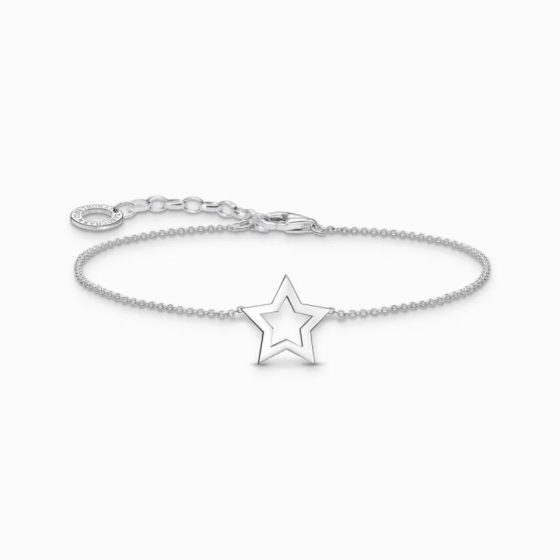 Thomas Sabo Sterling Silver Star Bracelet sold by C.W. Sellors