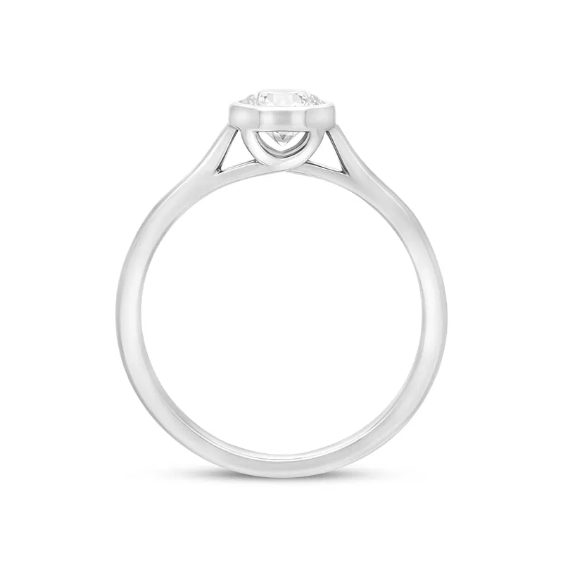 Platinum 0.50ct Diamond GIA Certified Wed Fit Solitaire Ring sold by C.W. Sellors product image thumbnail 2