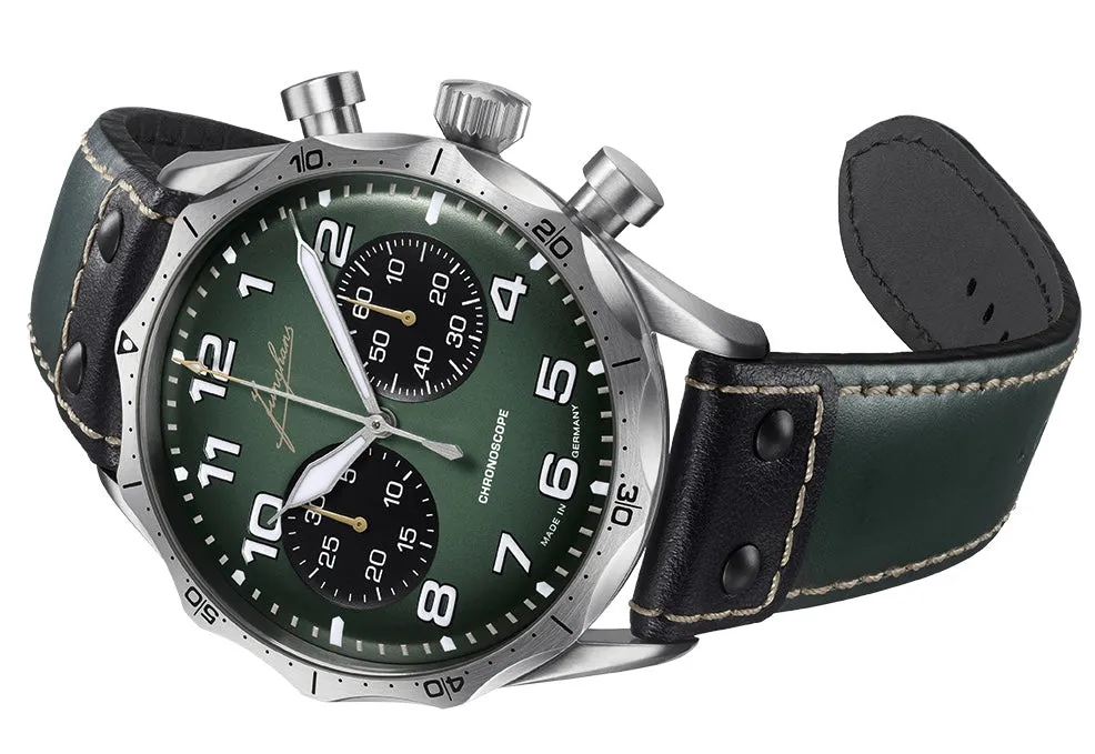 Junghans Pilot Chronoscope Watch sold by C.W. Sellors product image thumbnail 2