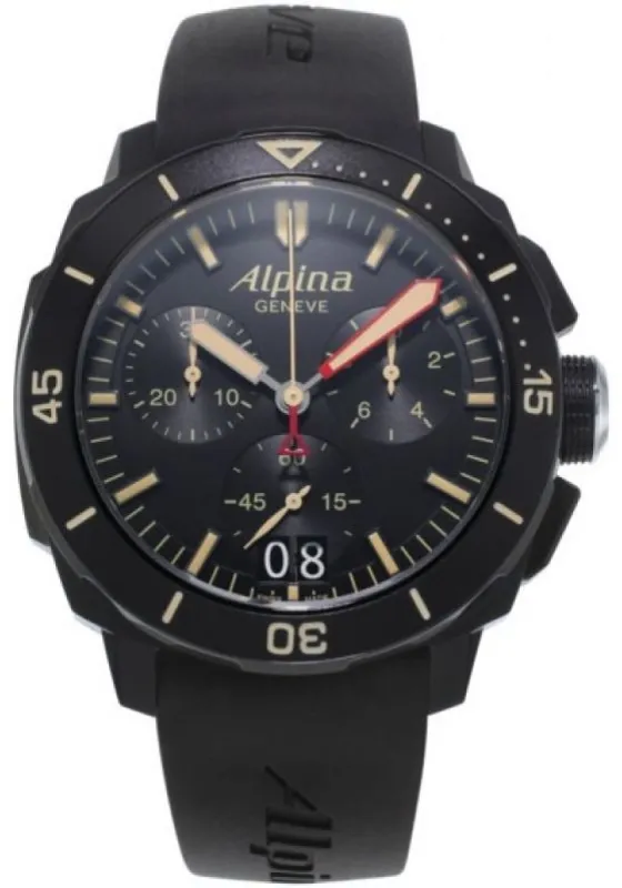 Alpina Watch Seastrong Diver 300 Chronograph Big Date D made by C.W. Sellors