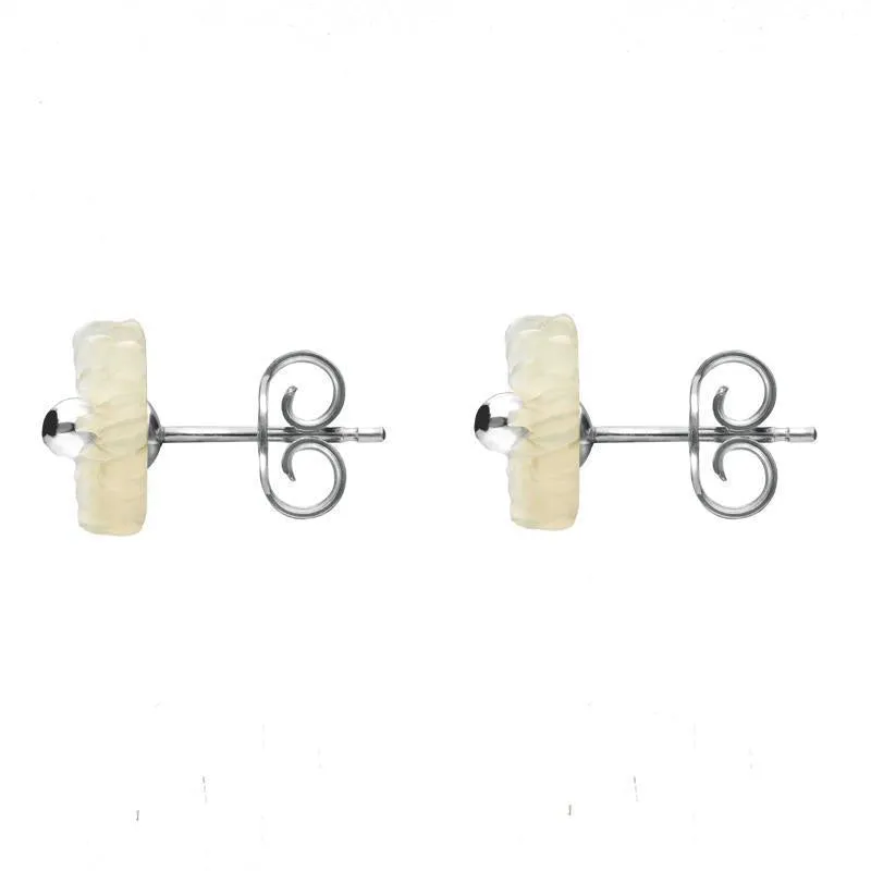 Sterling Silver White Mother of Pearl Tuberose 6mm Daisy Stud Earrings sold by C.W. Sellors product image thumbnail 2