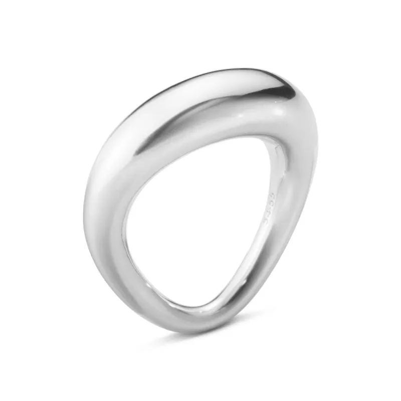 Georg Jensen Offspring Sterling Silver Large Ring D sold by C.W. Sellors