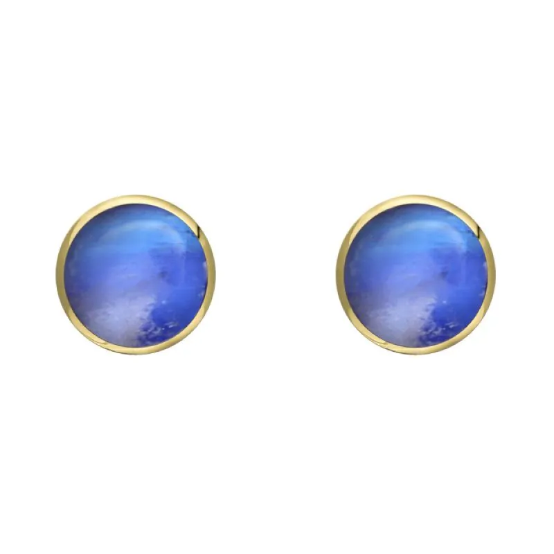 9ct Yellow Gold Moonstone 5mm Classic Small Round Stud Earrings sold by C.W. Sellors