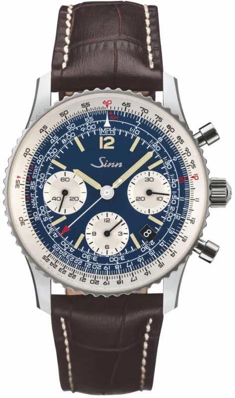 Sinn 903 St BE II Navigation Tan Leather Watch sold by C.W. Sellors