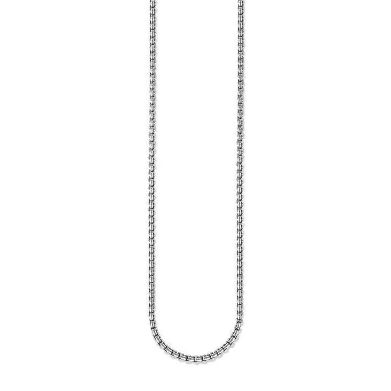 Thomas Sabo Rebel At Heart Oxidised Sterling Silver Venezia Chain sold by C.W. Sellors