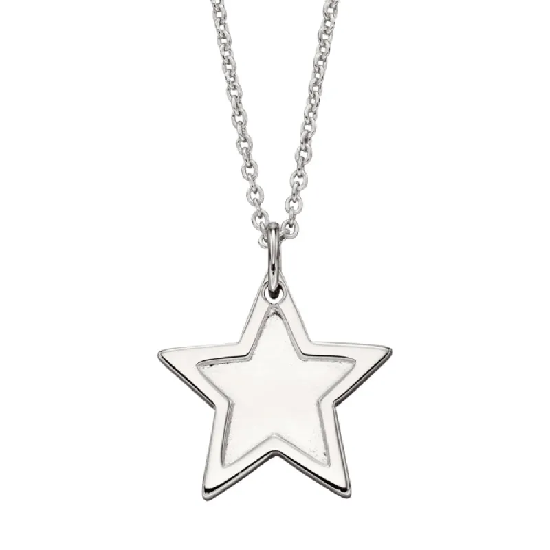 Little Star Sterling Silver Millie Star Adult Necklace sold by C.W. Sellors