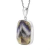 Sterling Silver Blue John Abstract Necklace D sold by C.W. Sellors
