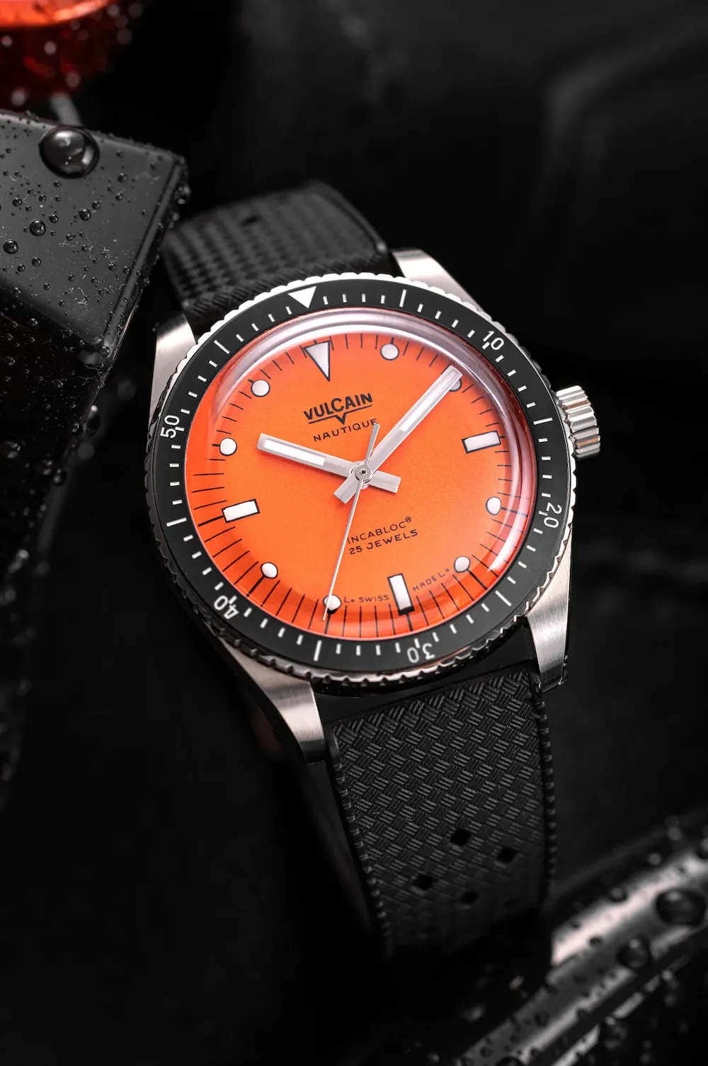 Vulcain Skindiver Nautique Orange Watch sold by C.W. Sellors product image thumbnail 4