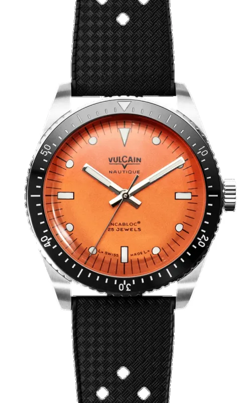 Vulcain Skindiver Nautique Orange Watch sold by C.W. Sellors