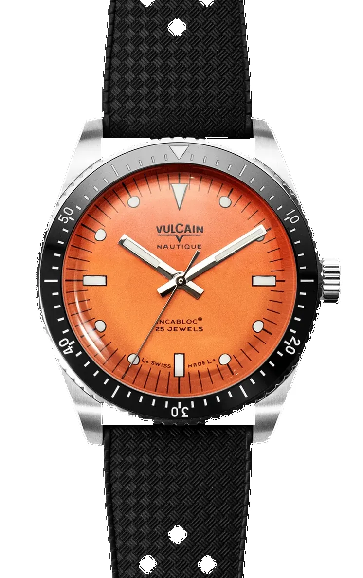 Vulcain Skindiver Nautique Orange Watch sold by C.W. Sellors