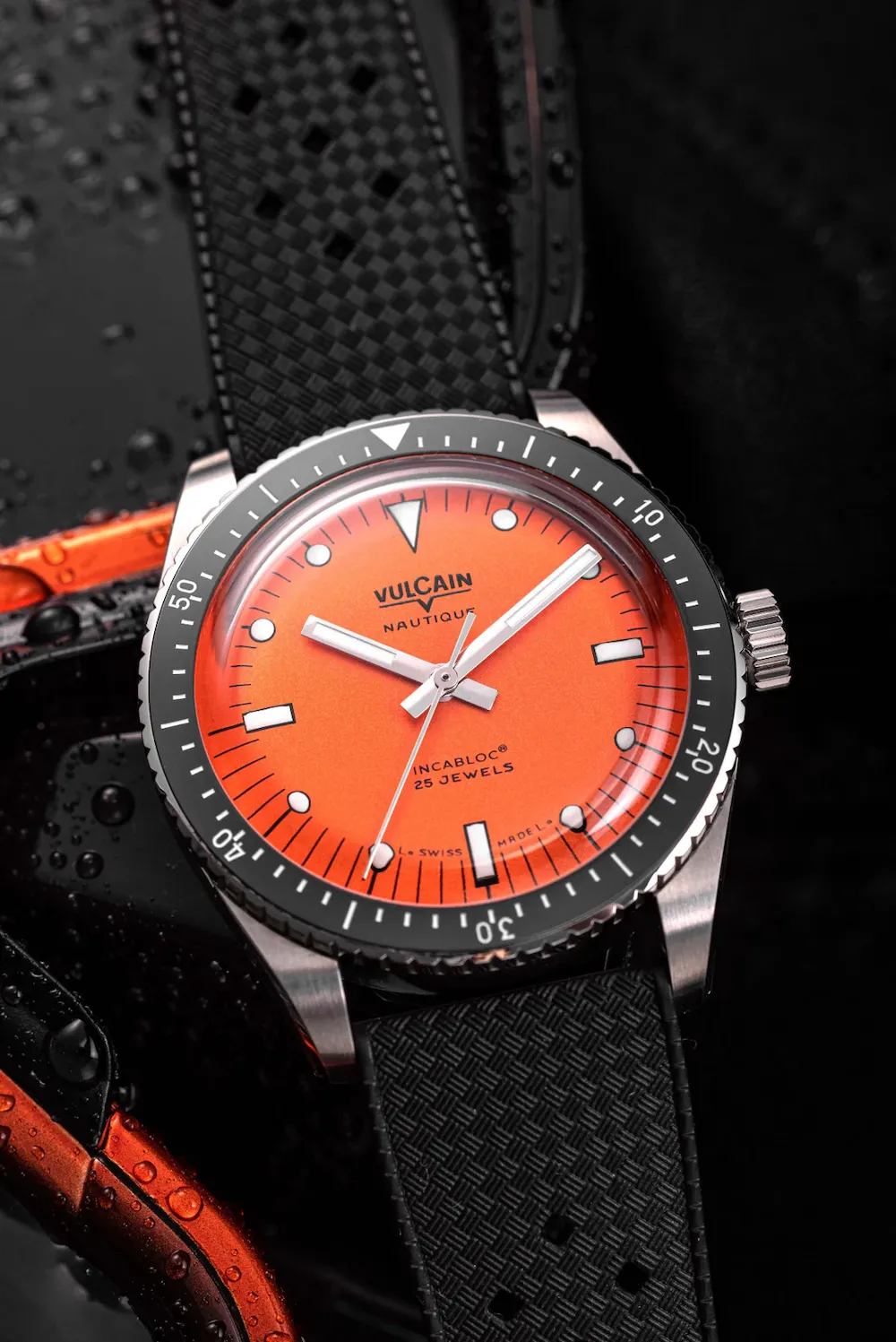 Vulcain Skindiver Nautique Orange Watch sold by C.W. Sellors product image thumbnail 3