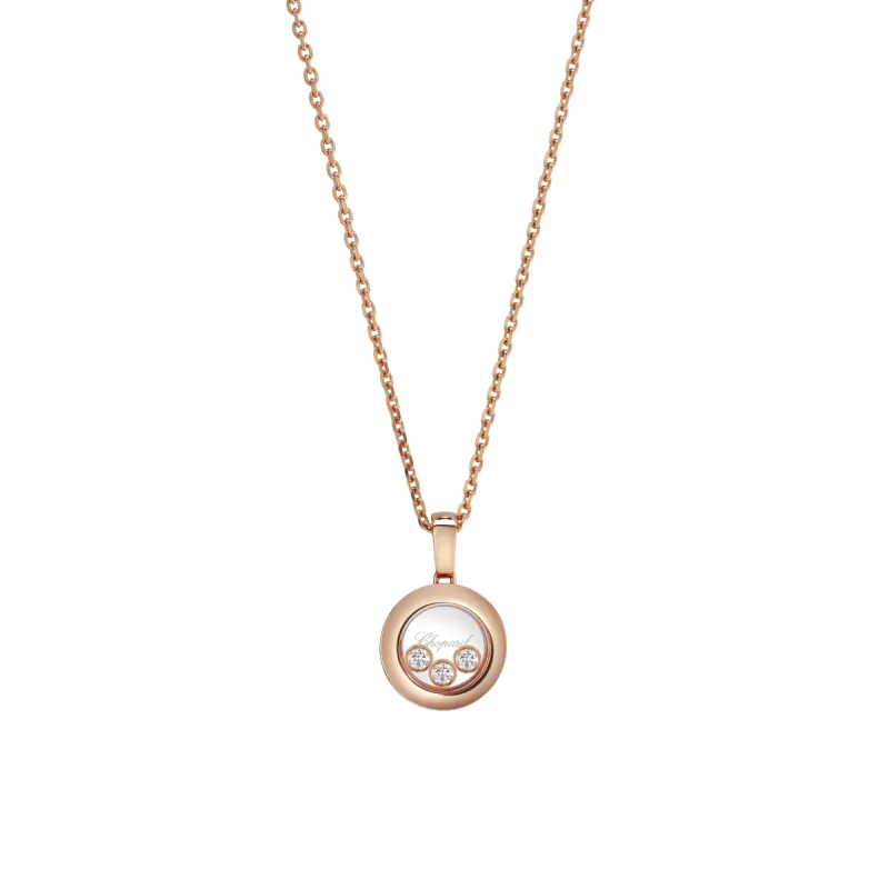 Chopard Happy Diamonds Icons 18ct Rose Gold 0.15ct Diamond Pendant sold by C.W. Sellors