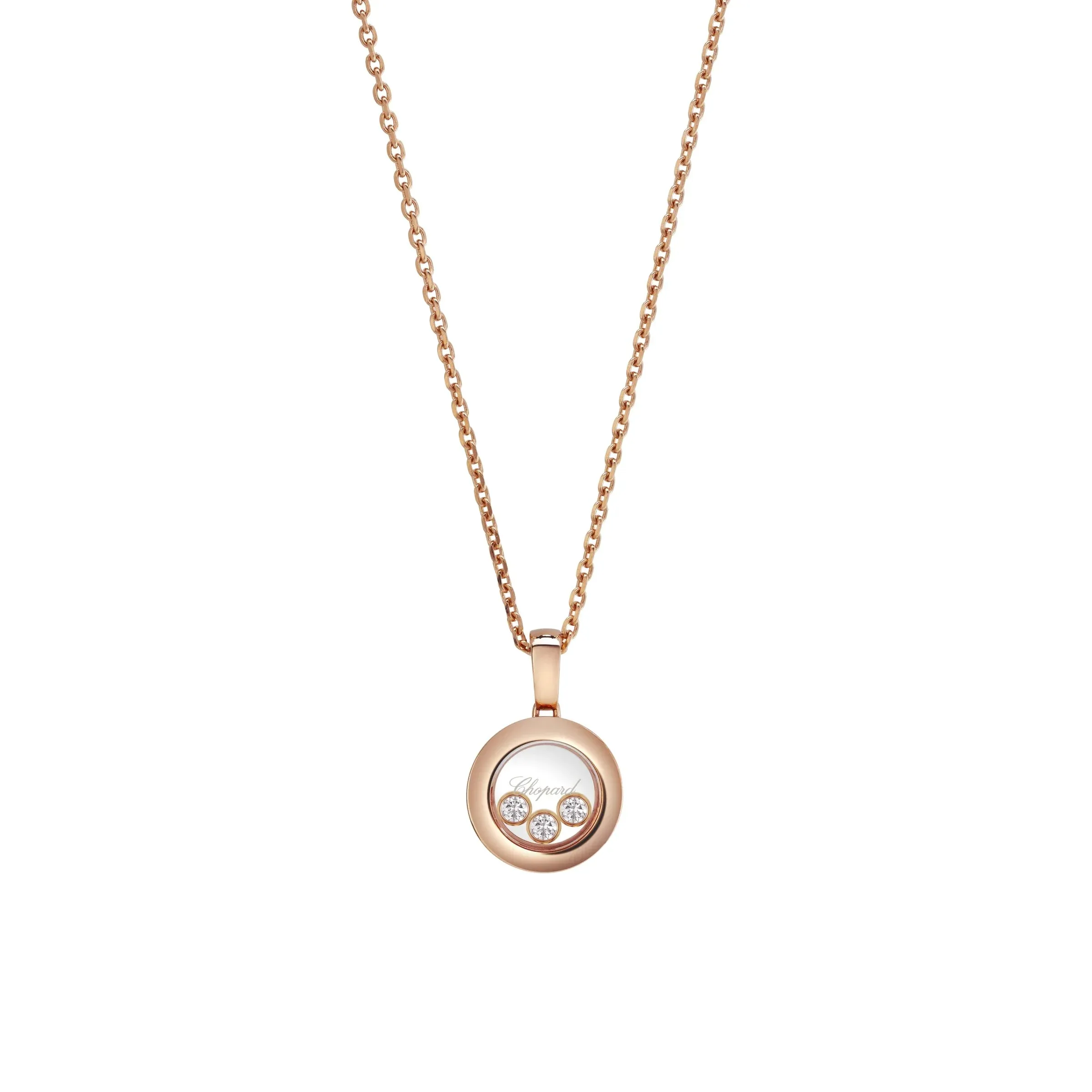 Chopard Happy Diamonds Icons 18ct Rose Gold 0.15ct Diamond Pendant sold by C.W. Sellors