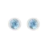 18ct White Gold Aquamarine Stud Earrings sold by C.W. Sellors