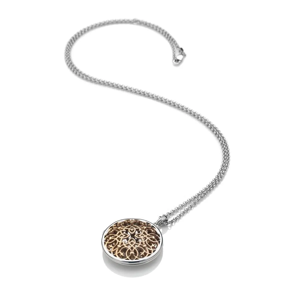 Hot Diamonds Spirited Sterling Silver Rose Gold Plated Circular Locket D sold by C.W. Sellors product image thumbnail 2