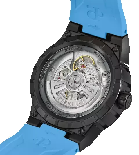 Perrelet Turbine Titanium Ice Blue Watch sold by C.W. Sellors product image thumbnail 3