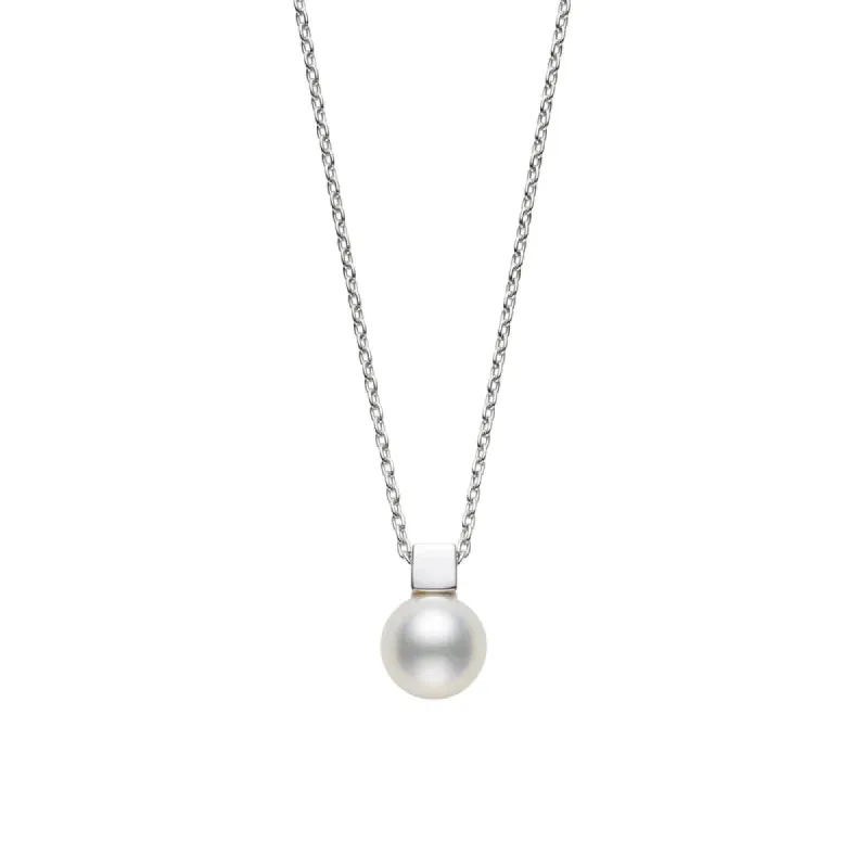 Mikimoto Classic 18ct White Gold White Akoya Pearl Necklace sold by C.W. Sellors
