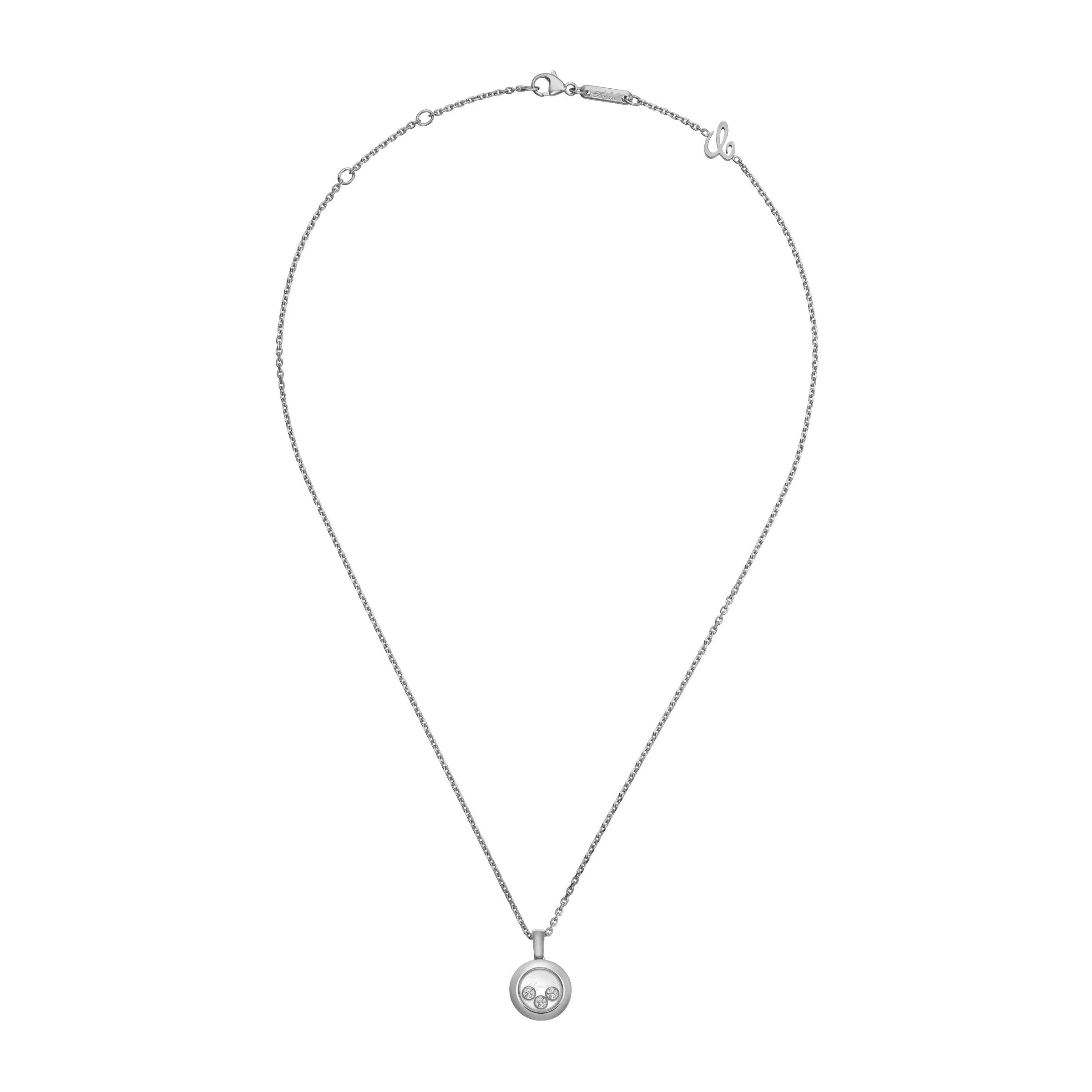 Chopard Happy Diamonds Icons 18ct White Gold 0.15ct Diamond Pendant sold by C.W. Sellors product image thumbnail 3