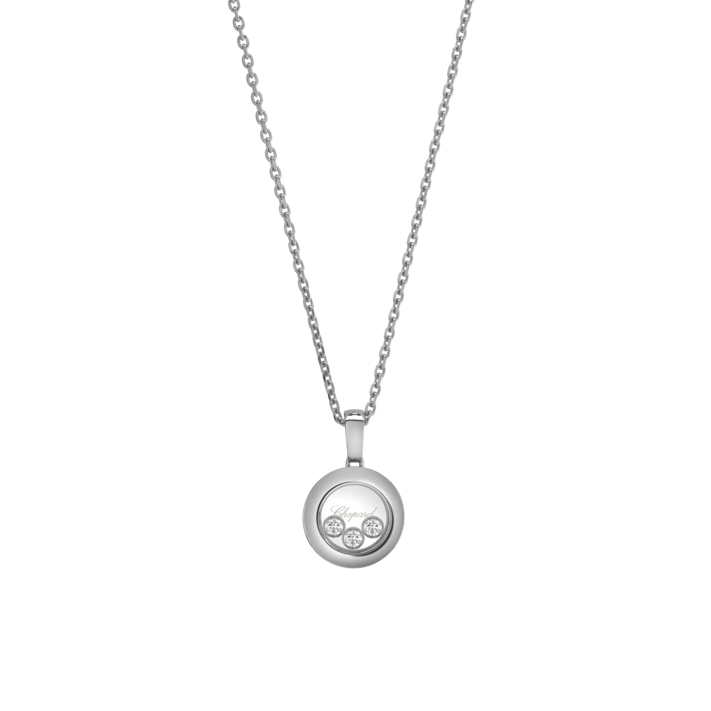 Chopard Happy Diamonds Icons 18ct White Gold 0.15ct Diamond Pendant sold by C.W. Sellors