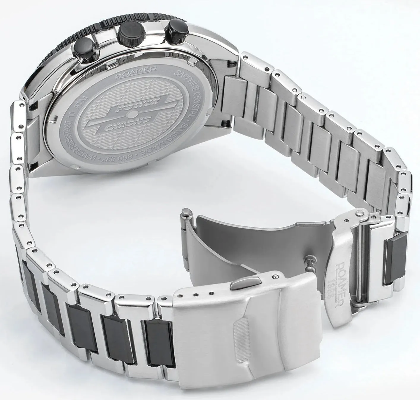 Roamer Power Chrono Black Watch sold by C.W. Sellors product image thumbnail 3