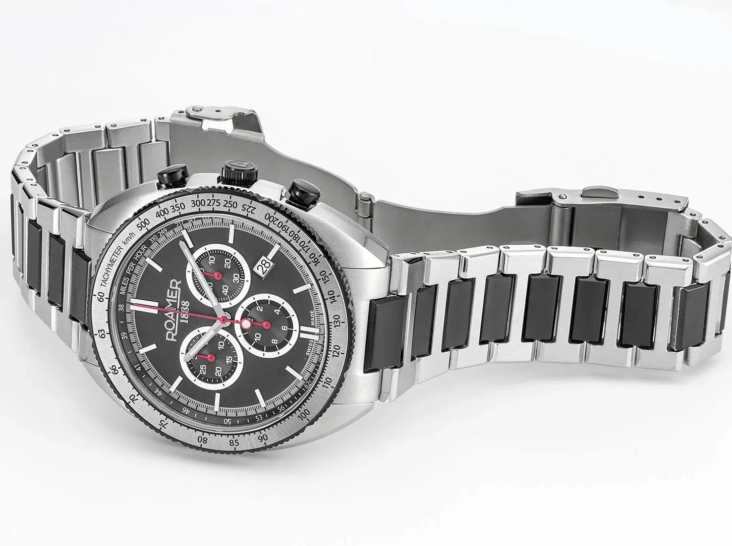 Roamer Power Chrono Black Watch sold by C.W. Sellors product image thumbnail 2