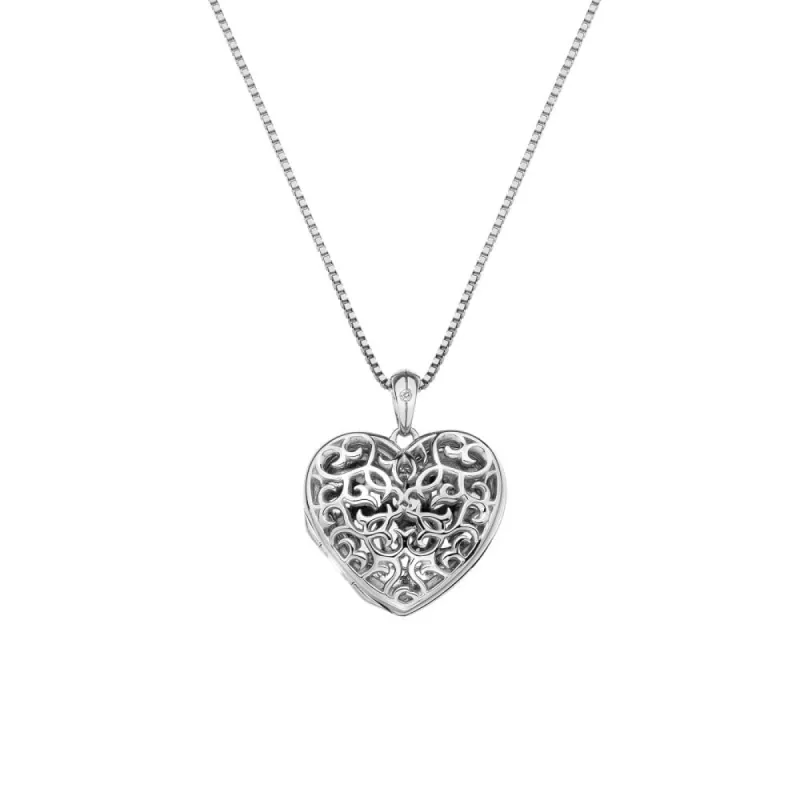 Hot Diamonds Memories Sterling Silver Embracing Heart Locket D sold by C.W. Sellors