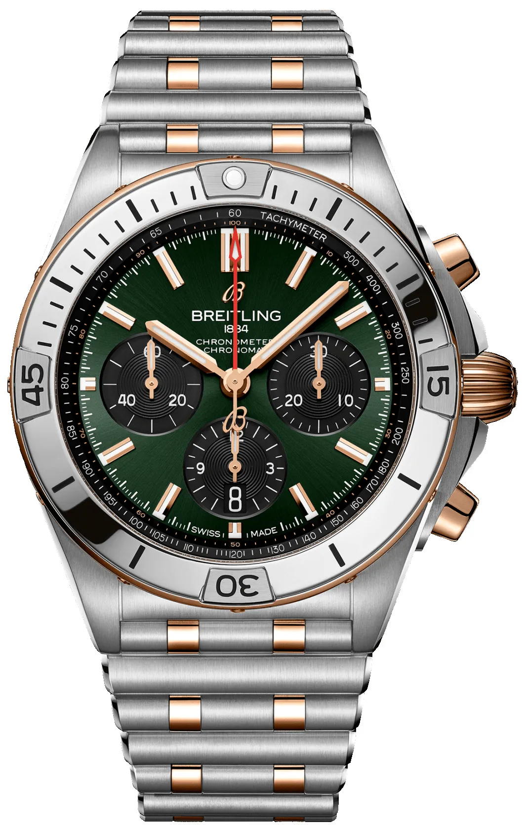 Breitling Chronomat B01 42 Green Watch sold by C.W. Sellors
