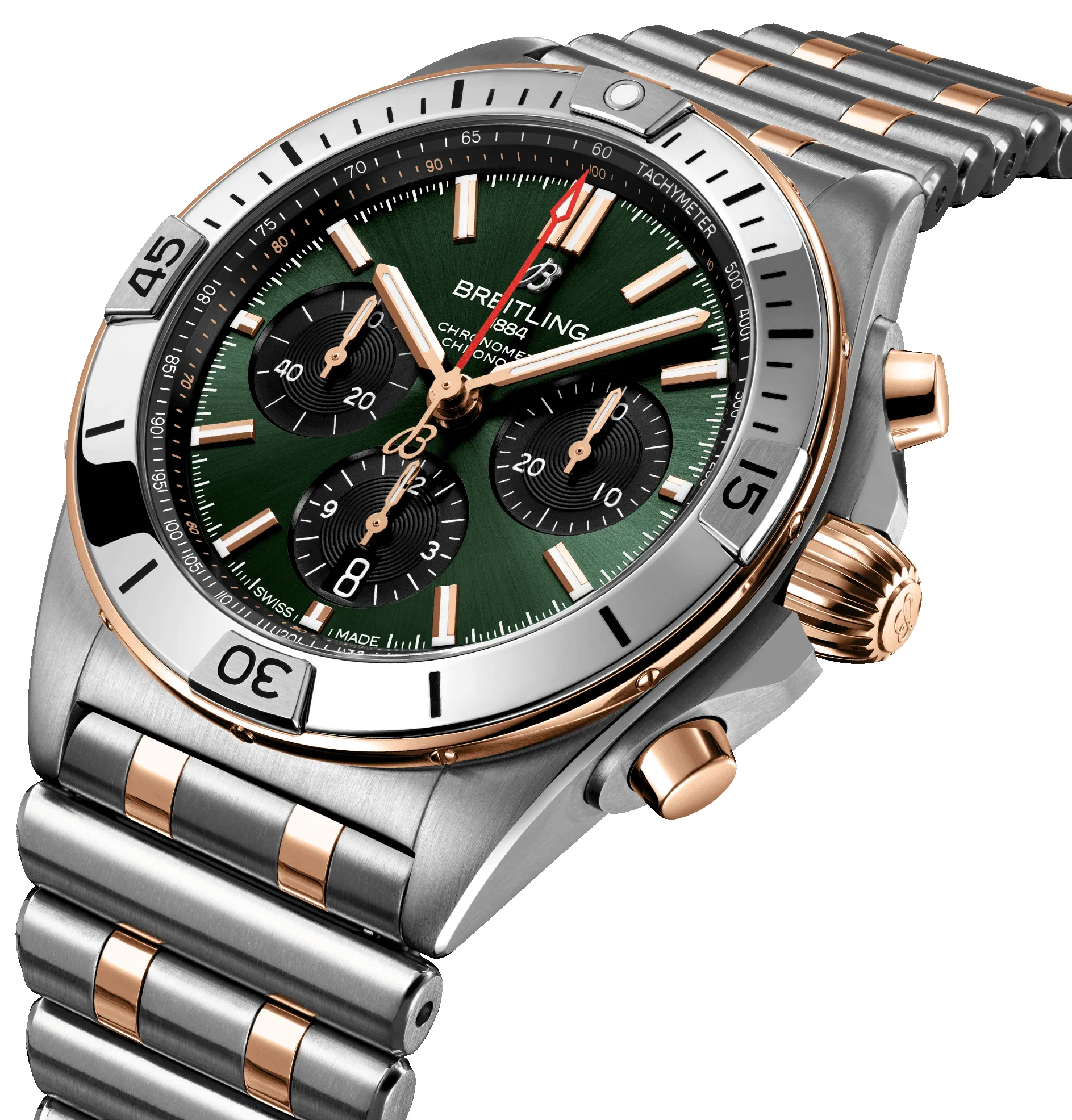 Breitling Chronomat B01 42 Green Watch sold by C.W. Sellors product image thumbnail 2