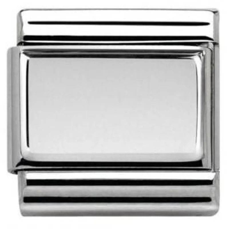 Nomination Composable Classic Stainless Steel Engravable Charm sold by C.W. Sellors