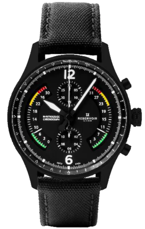 Reservoir Airfight Chronograph PVD Watch made by C.W. Sellors