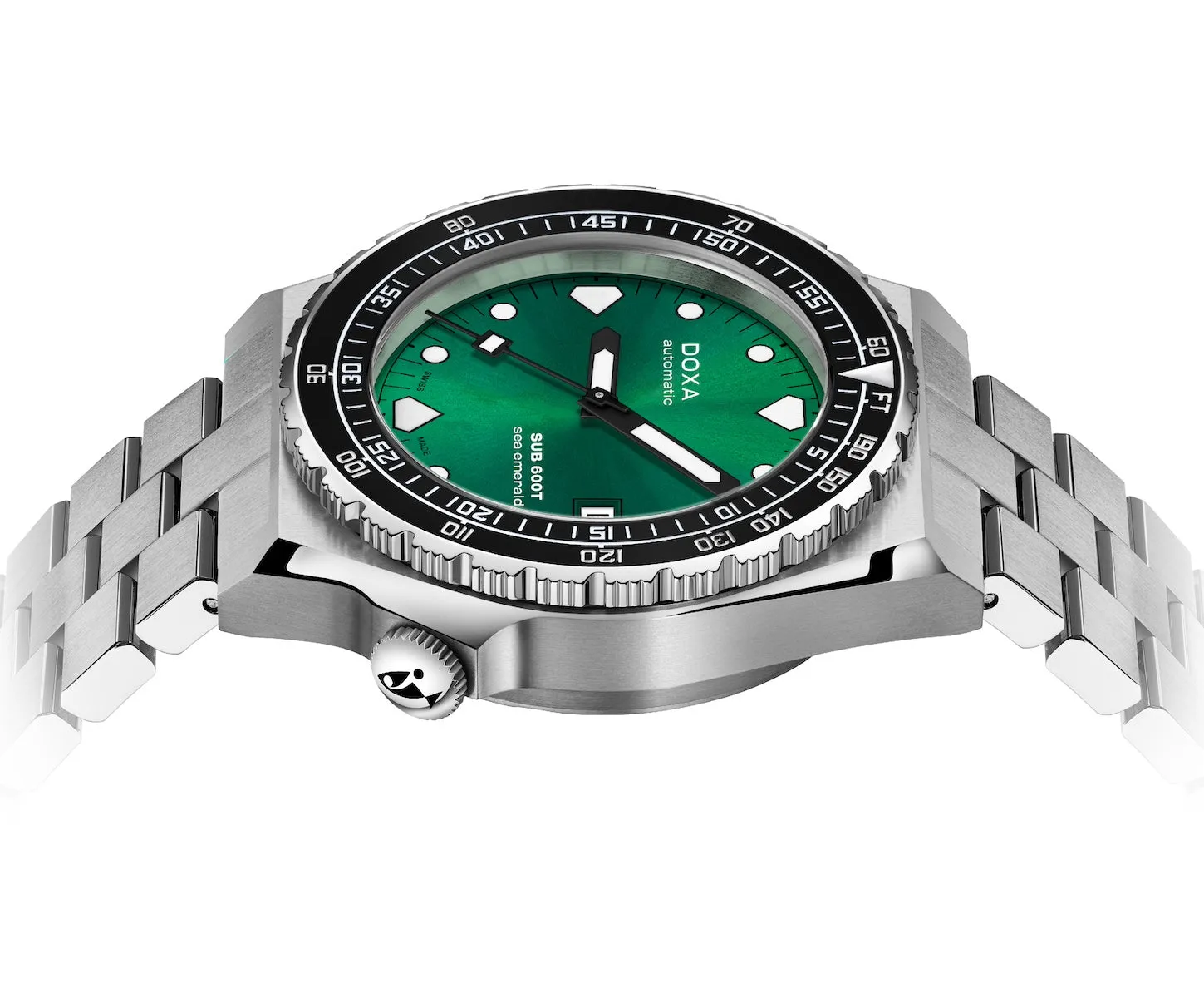Doxa SUB 600T Sea Emerald Ceramic Bracelet Watch sold by C.W. Sellors product image thumbnail 2