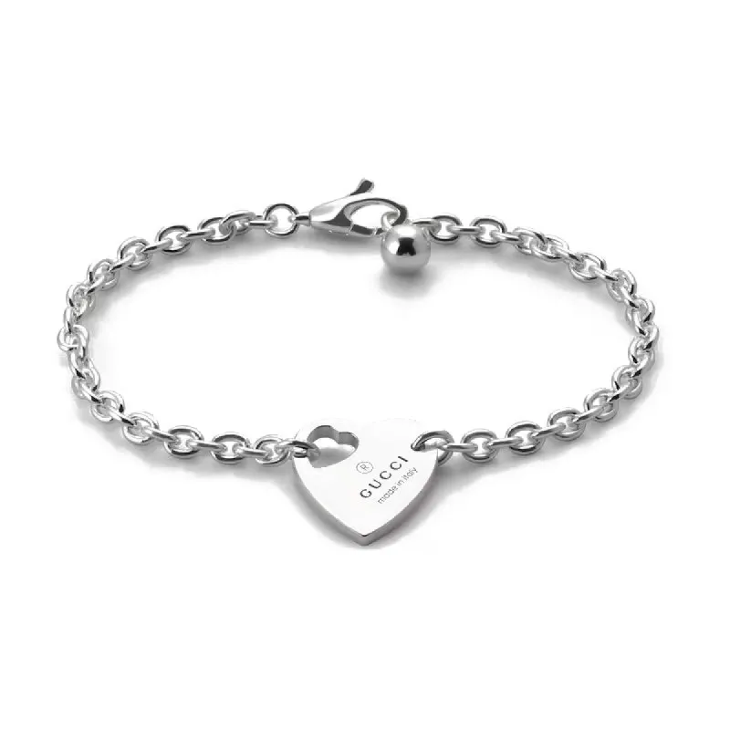 Gucci Trademark Sterling Silver Charm Bracelet sold by C.W. Sellors