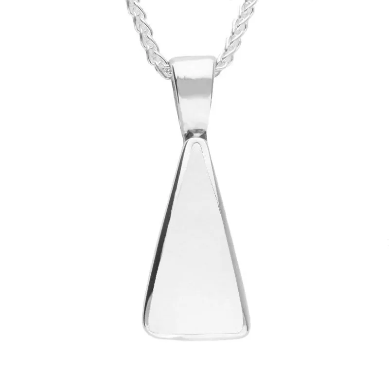 Sterling Silver Bauxite Triangle Shape Necklace sold by C.W. Sellors