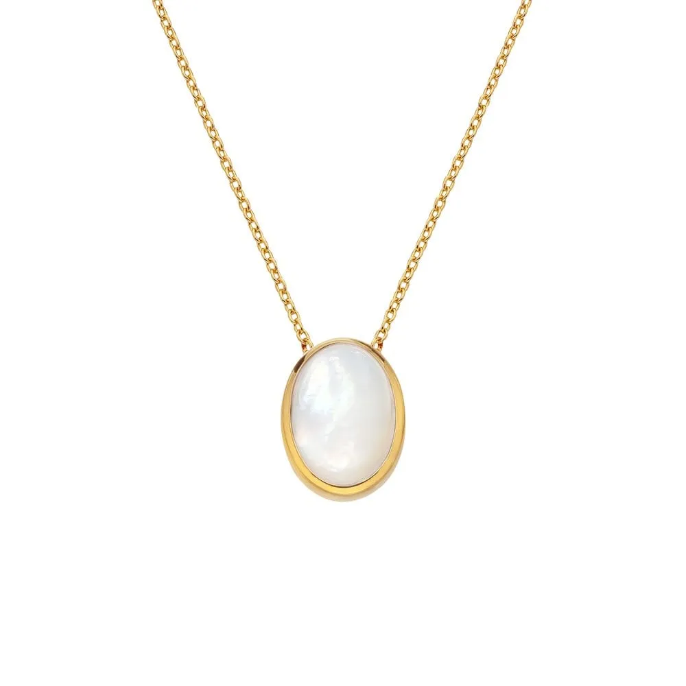 Hot Diamonds Gold Plated Sterling Silver Mother Of Pearl Necklace sold by C.W. Sellors product image thumbnail 2