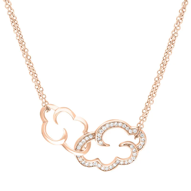 Vixi Jewellery Daydream Rose Gold Plated Cloud Necklace D sold by C.W. Sellors