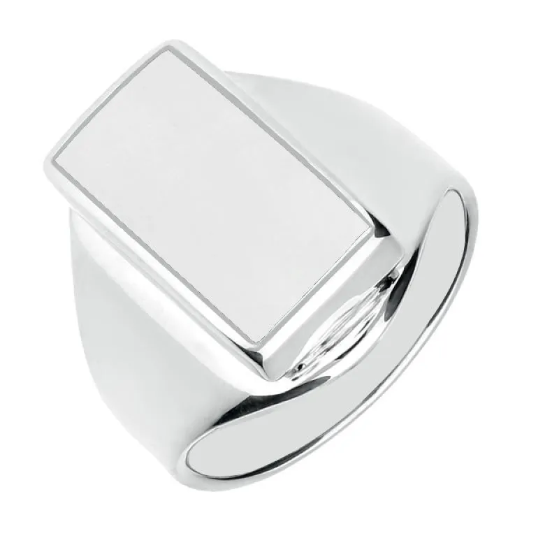 Sterling Silver Bauxite Small Oblong Ring sold by C.W. Sellors