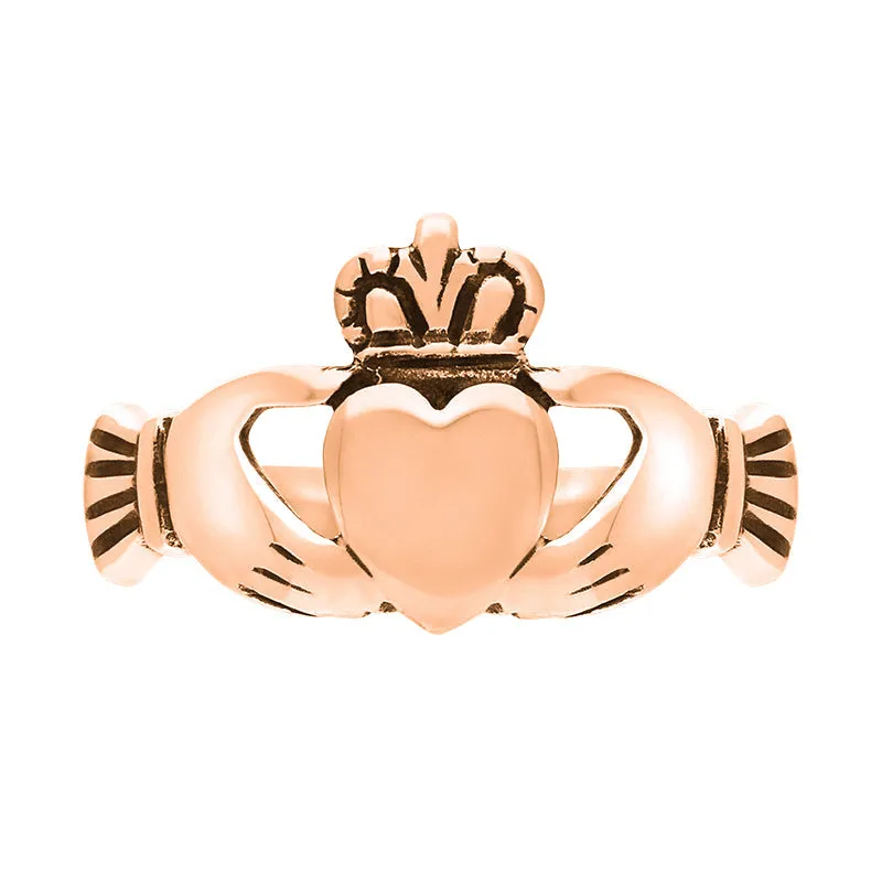 9ct Rose Gold Claddagh Ring sold by C.W. Sellors product image thumbnail 3