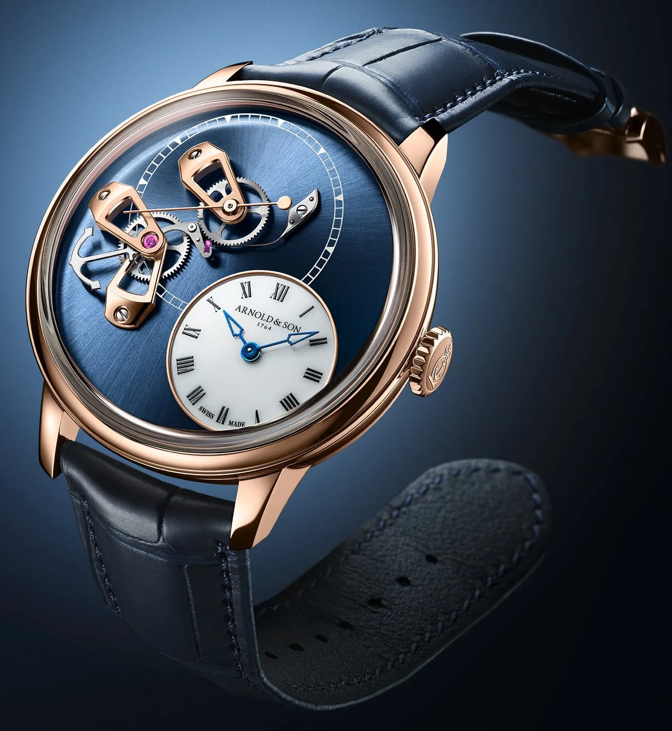 Arnold & Son DSTB 42 Red Gold Limited Edition Watch sold by C.W. Sellors product image thumbnail 2