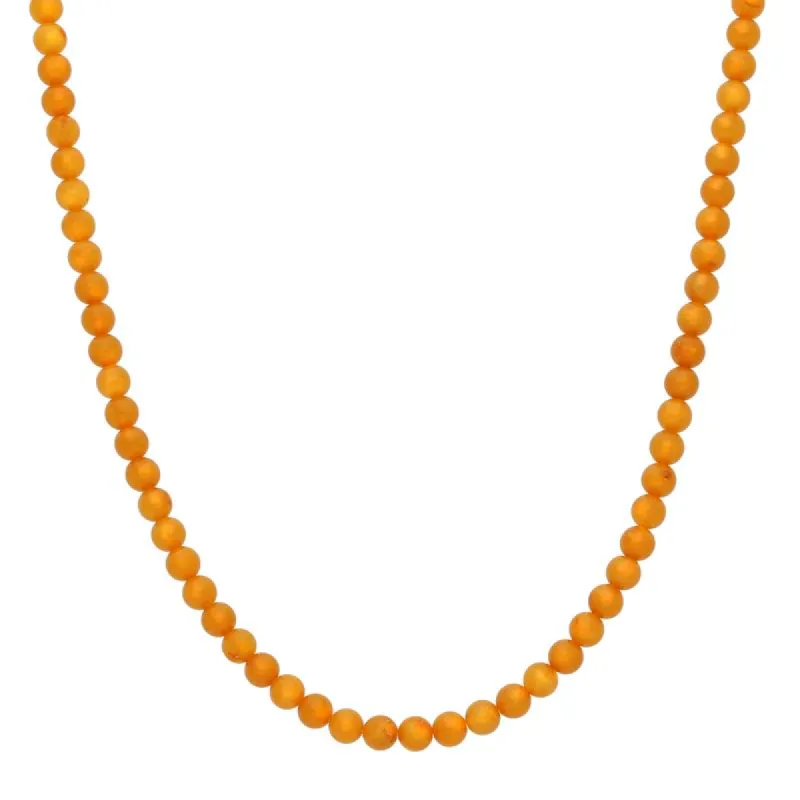 Baltic Amber Necklace Strung Round Bead Necklace sold by C.W. Sellors