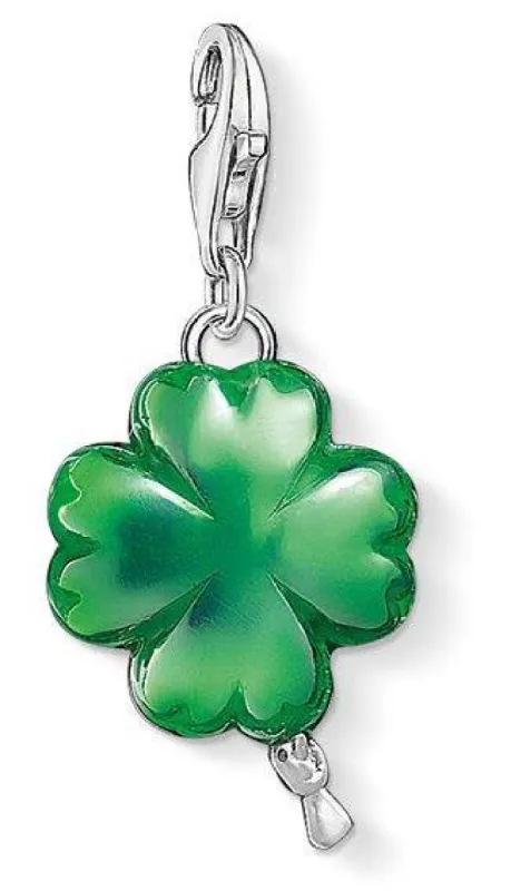 Thomas Sabo Charm Club Sterling Silver Balloon Cloverleaf Charm D sold by C.W. Sellors