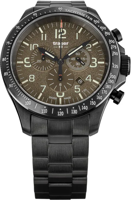 Traser H3 P67 Officer Pro Chronograph Khaki Watch sold by C.W. Sellors