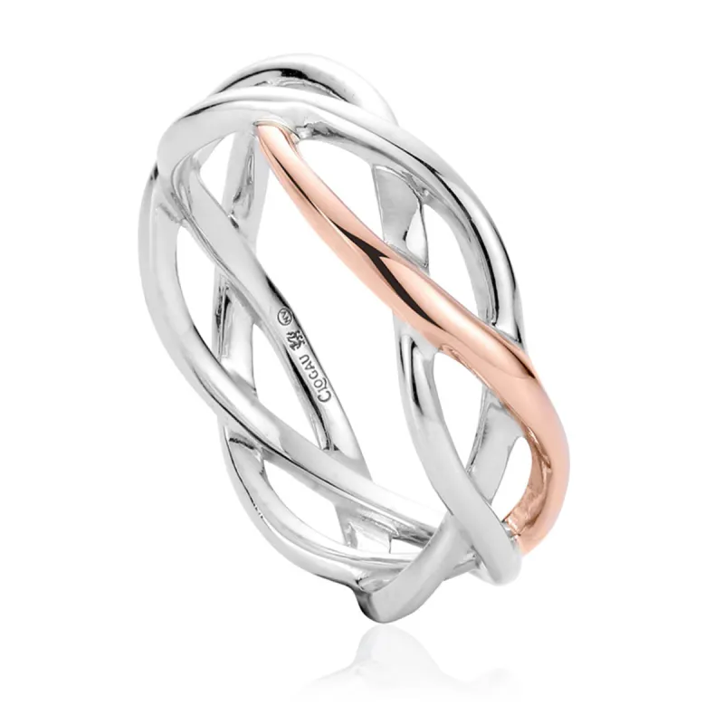 Clogau Eternal Love Sterling Silver Weave Ring D D sold by C.W. Sellors