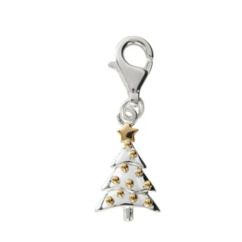 Sterling Silver Christmas Tree Charm D sold by C.W. Sellors